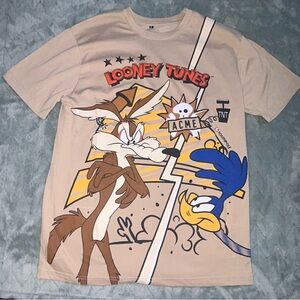 Looney Toons X South Pole T Shirt Men’s XL Road Runner Wiley Coyote